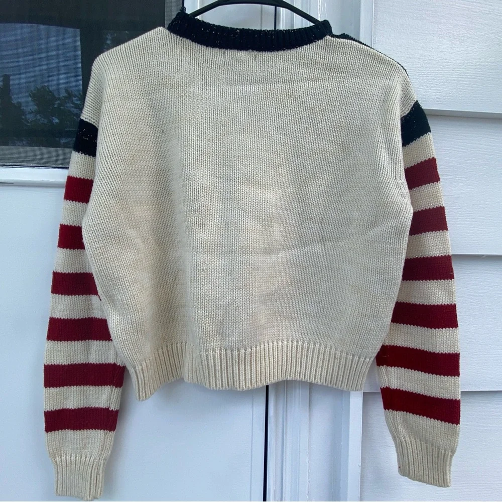 Star and Stripes ShimmerWomen's Sweater - Picture 2 of 3